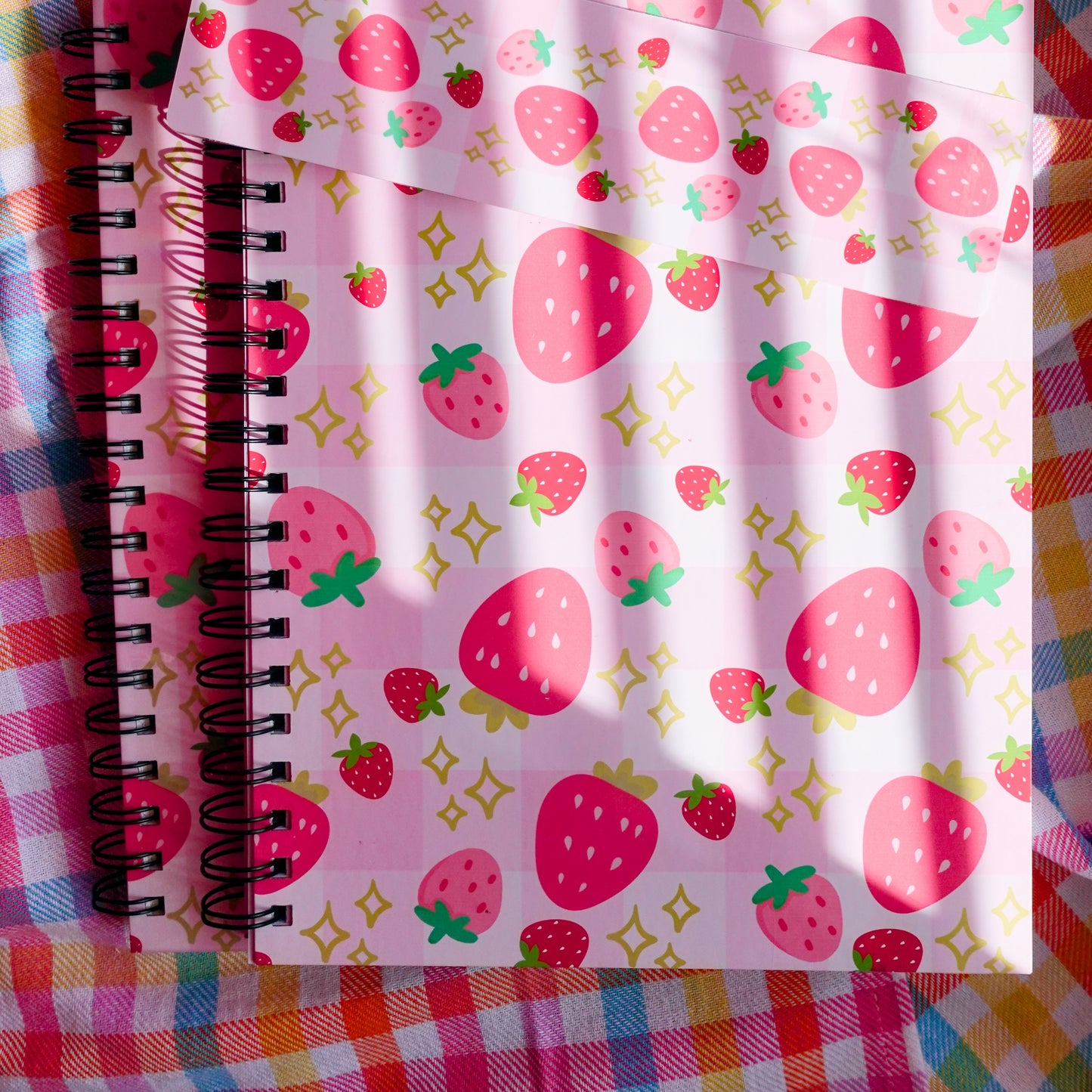 Strawberry Dreams Spiral Notebook - Large
