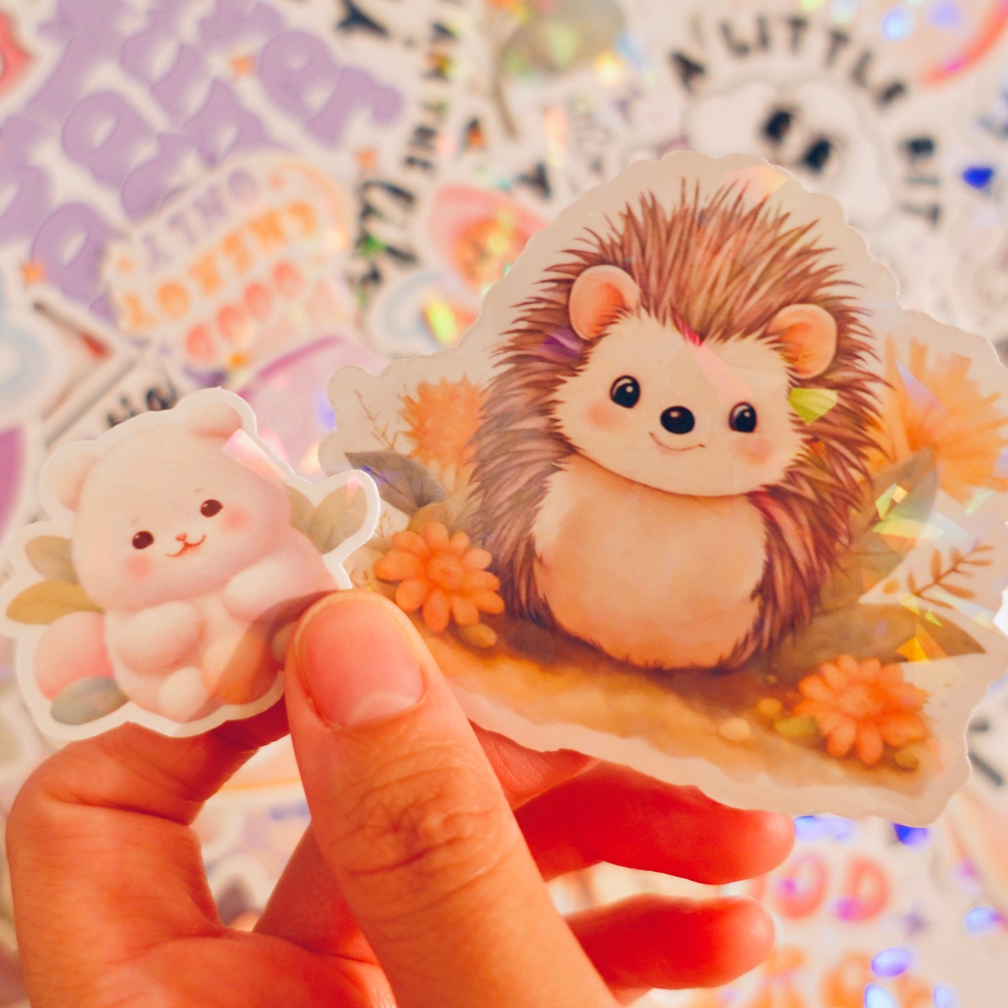 Hedgehog 3" sticker