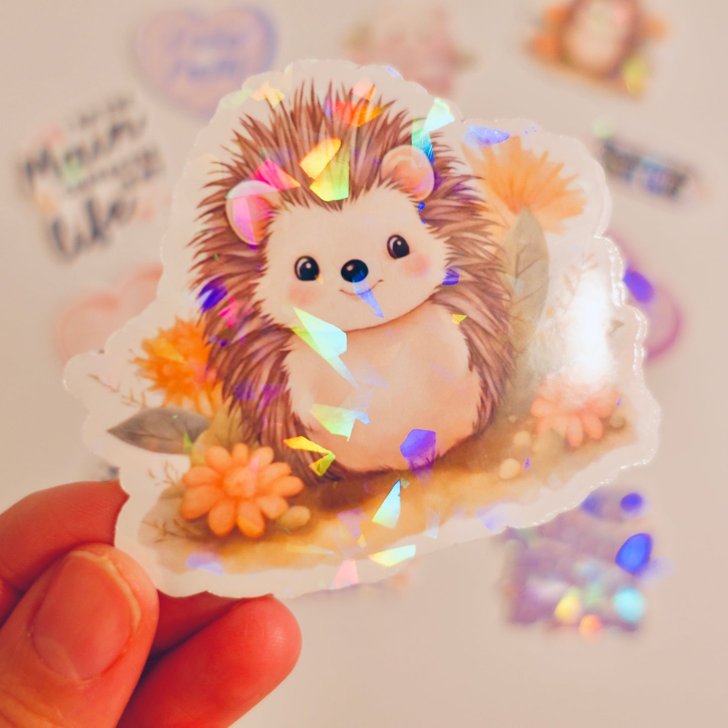 Hedgehog 3" sticker