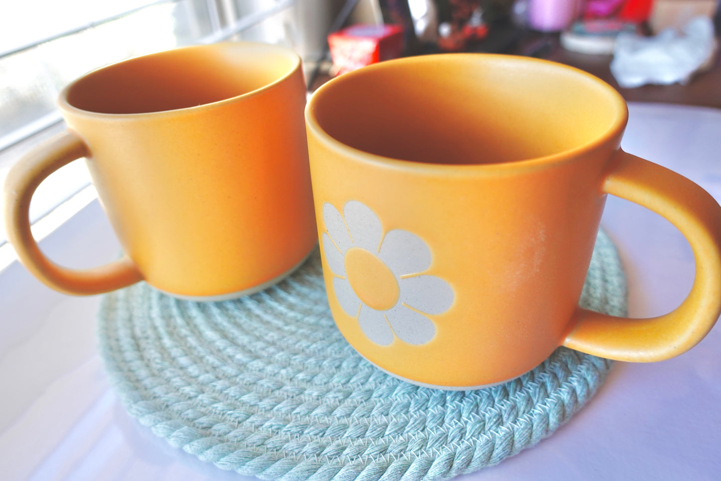 Retro Flower Ceramic Mug