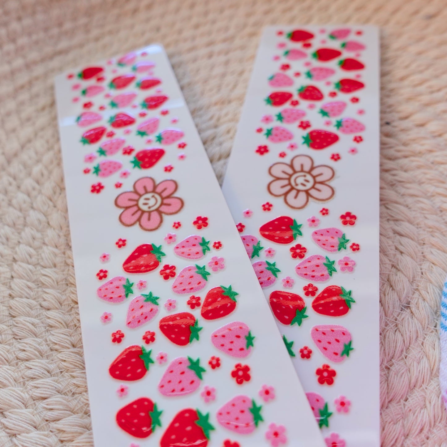 Strawberry and Daisies Acrylic Bookmark - 2 options