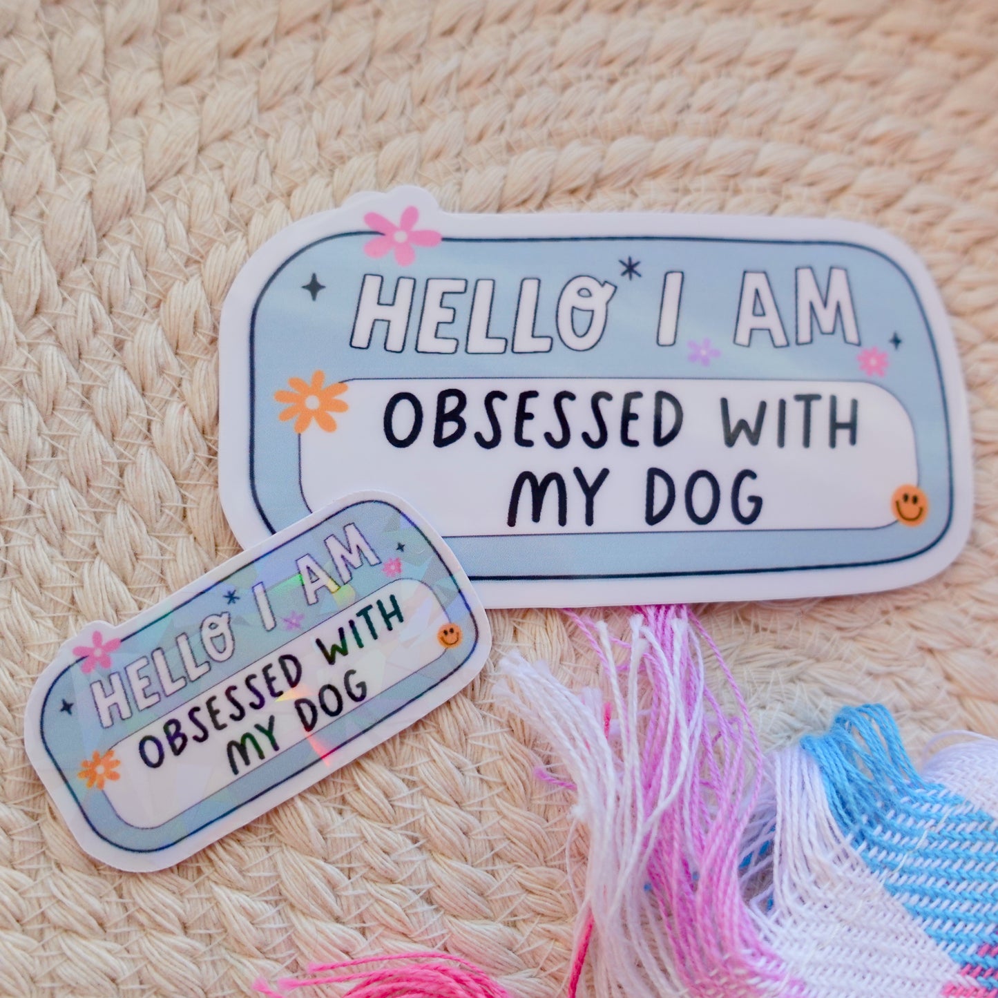 Obsessed with My Dog sticker - 3" and Mini Options