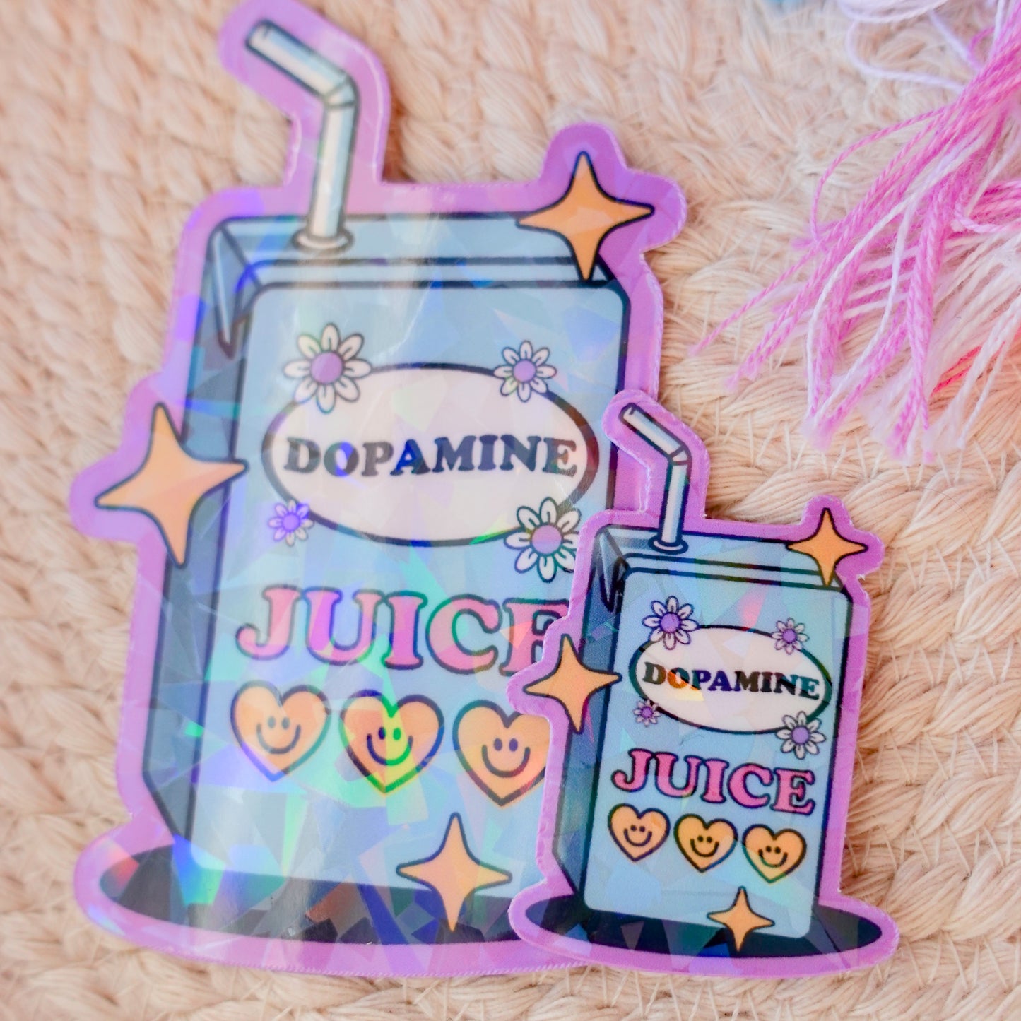 Dopamine Juice Box Sticker - 3" and Mini Options