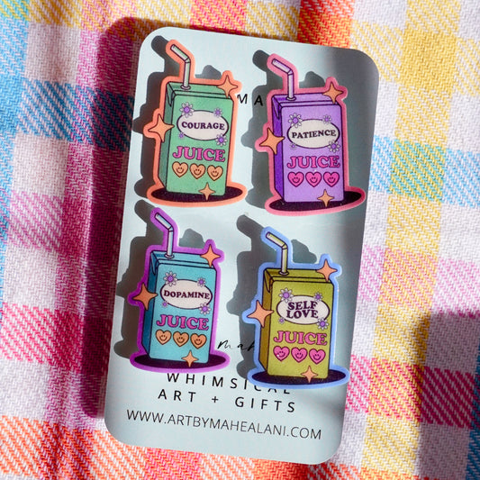 Juice Box Pin Set (4 pins)