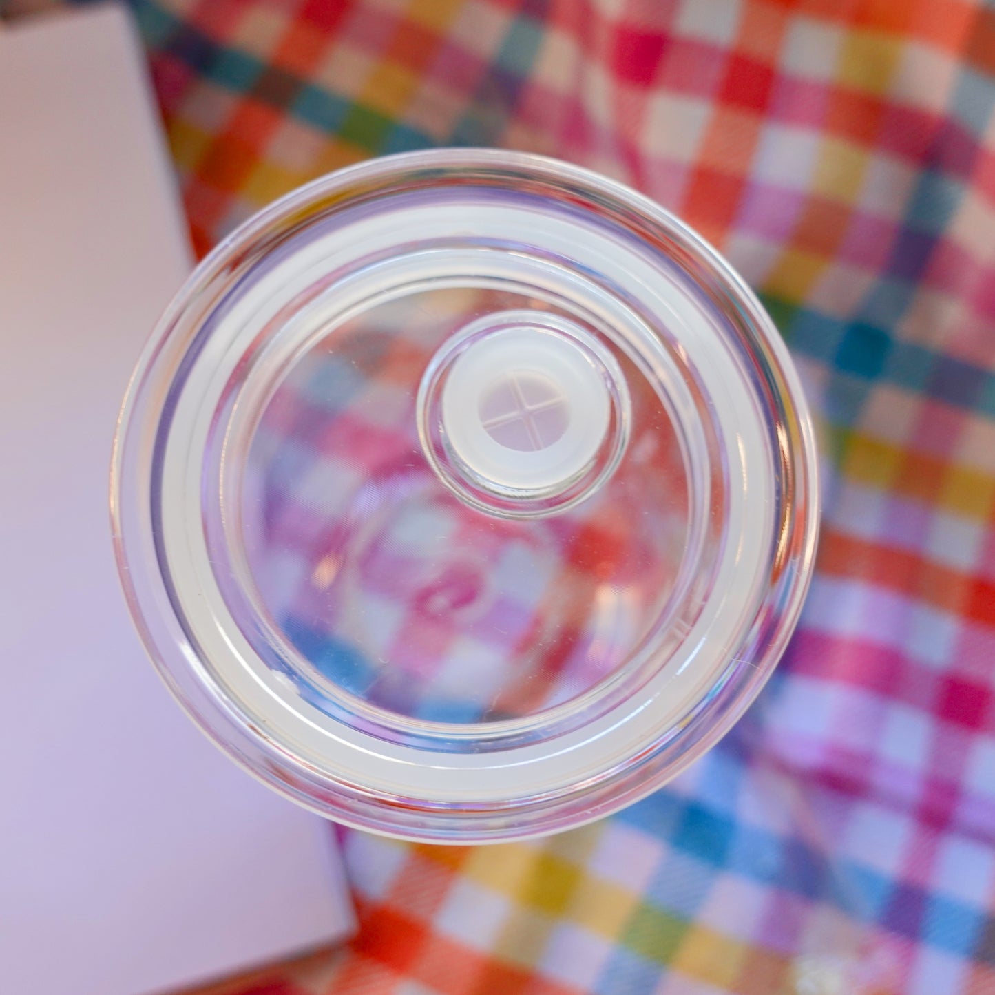 Positive State of Mind - 16 oz Clear Cup w/Lid and Straw