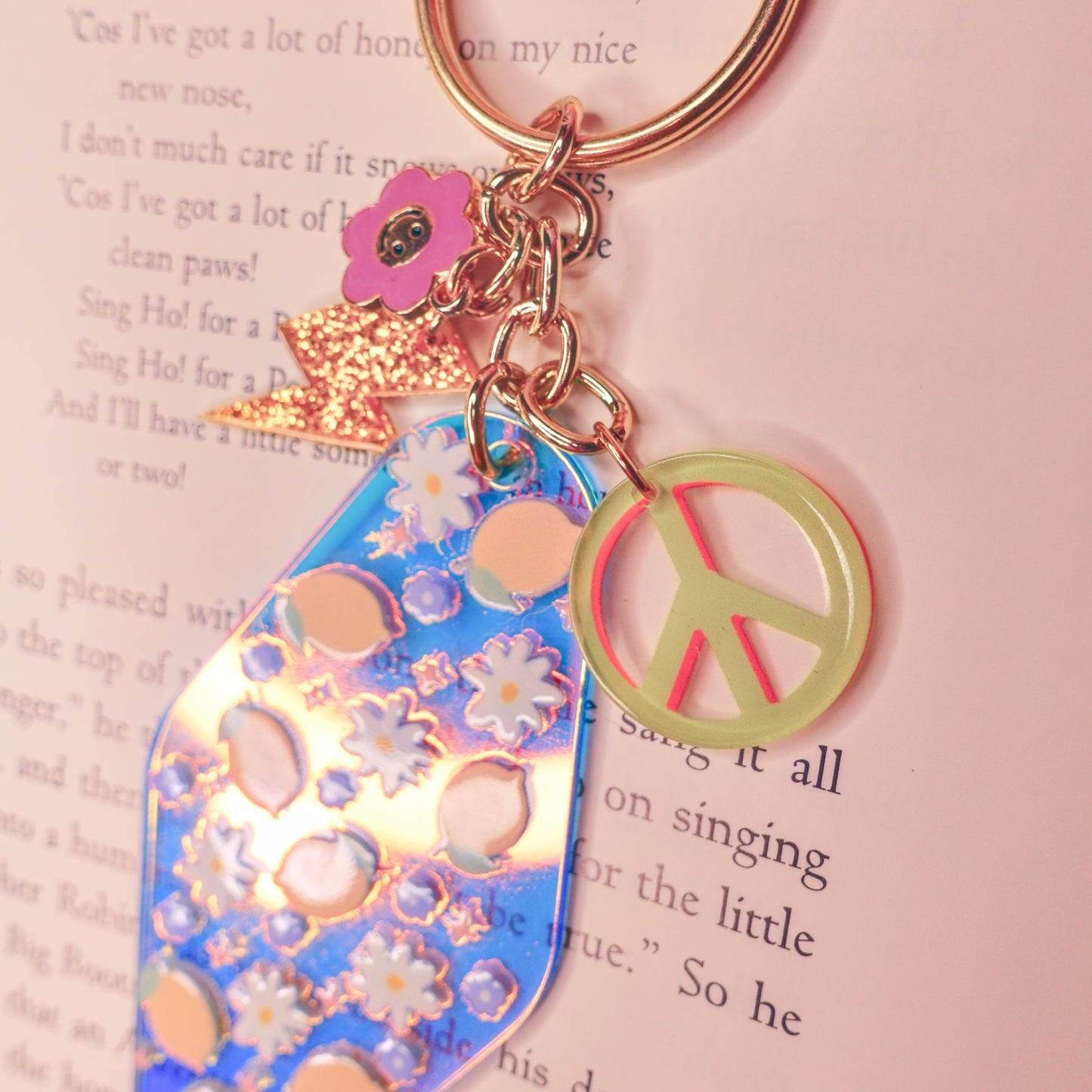 Summer Lemon Keychain - 3 options