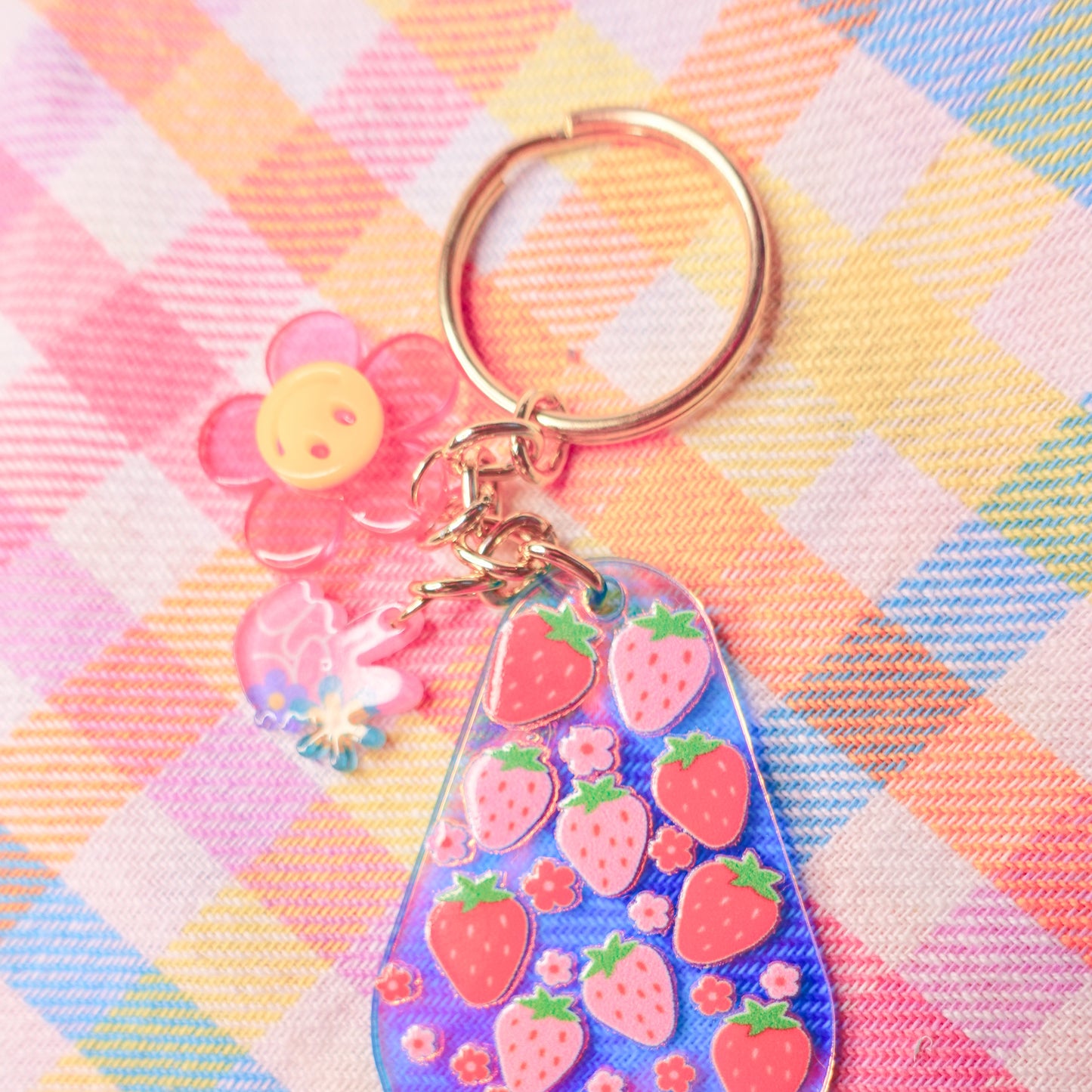 Strawberry Love Keychain