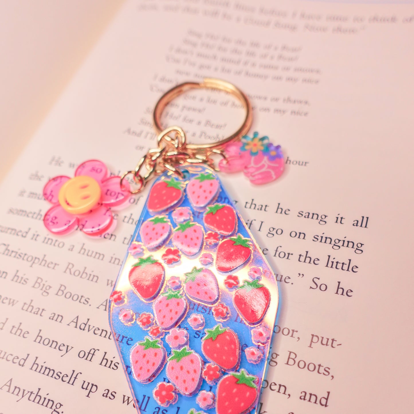 Strawberry Love Keychain