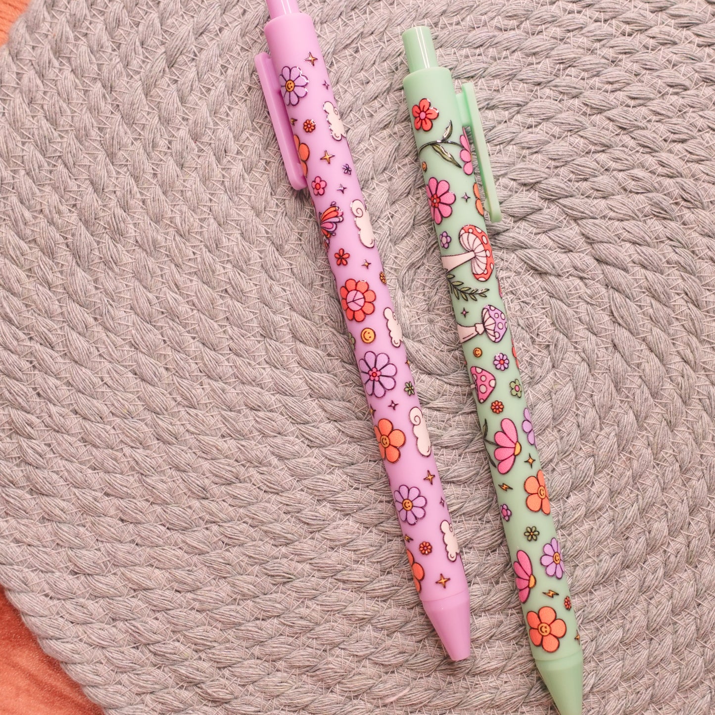 Groovy Mushies Whimsical Pens (2 color options)