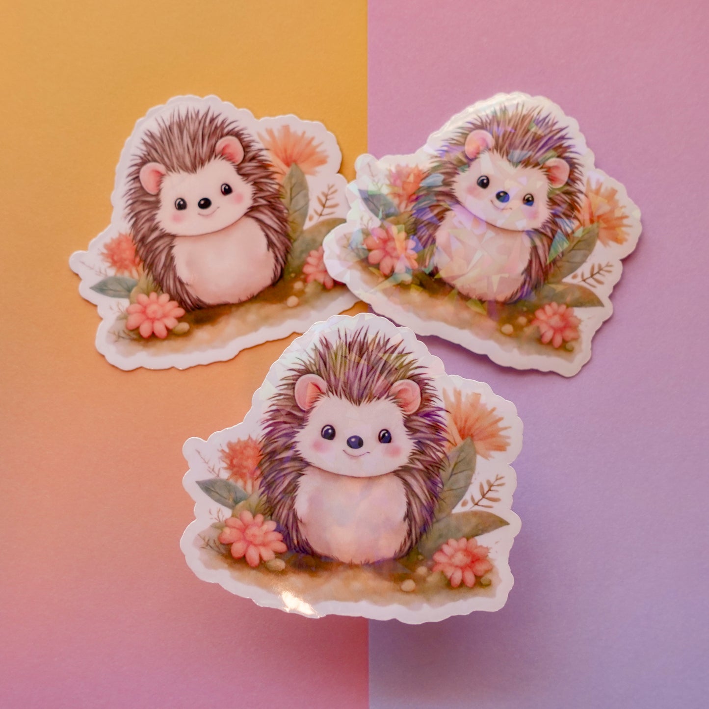 Hedgehog 3" sticker