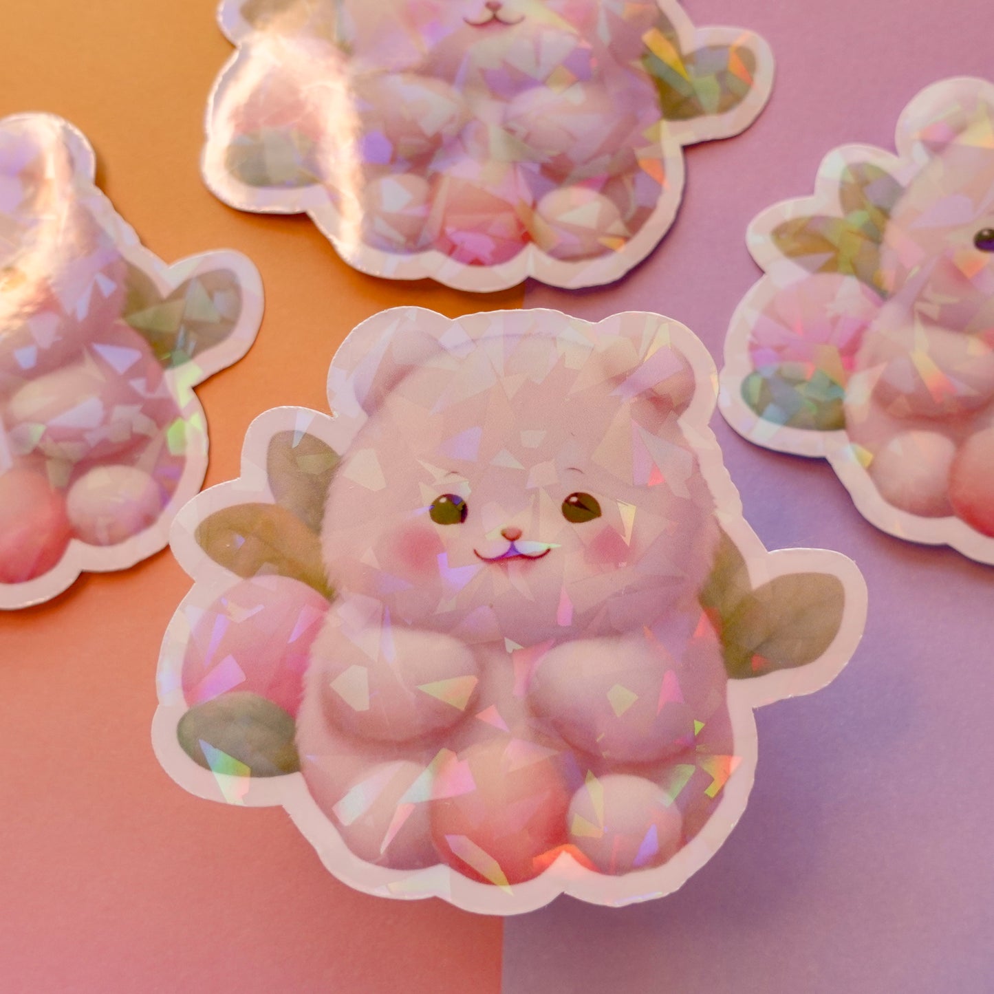 Mochi bear 3" + mini sticker