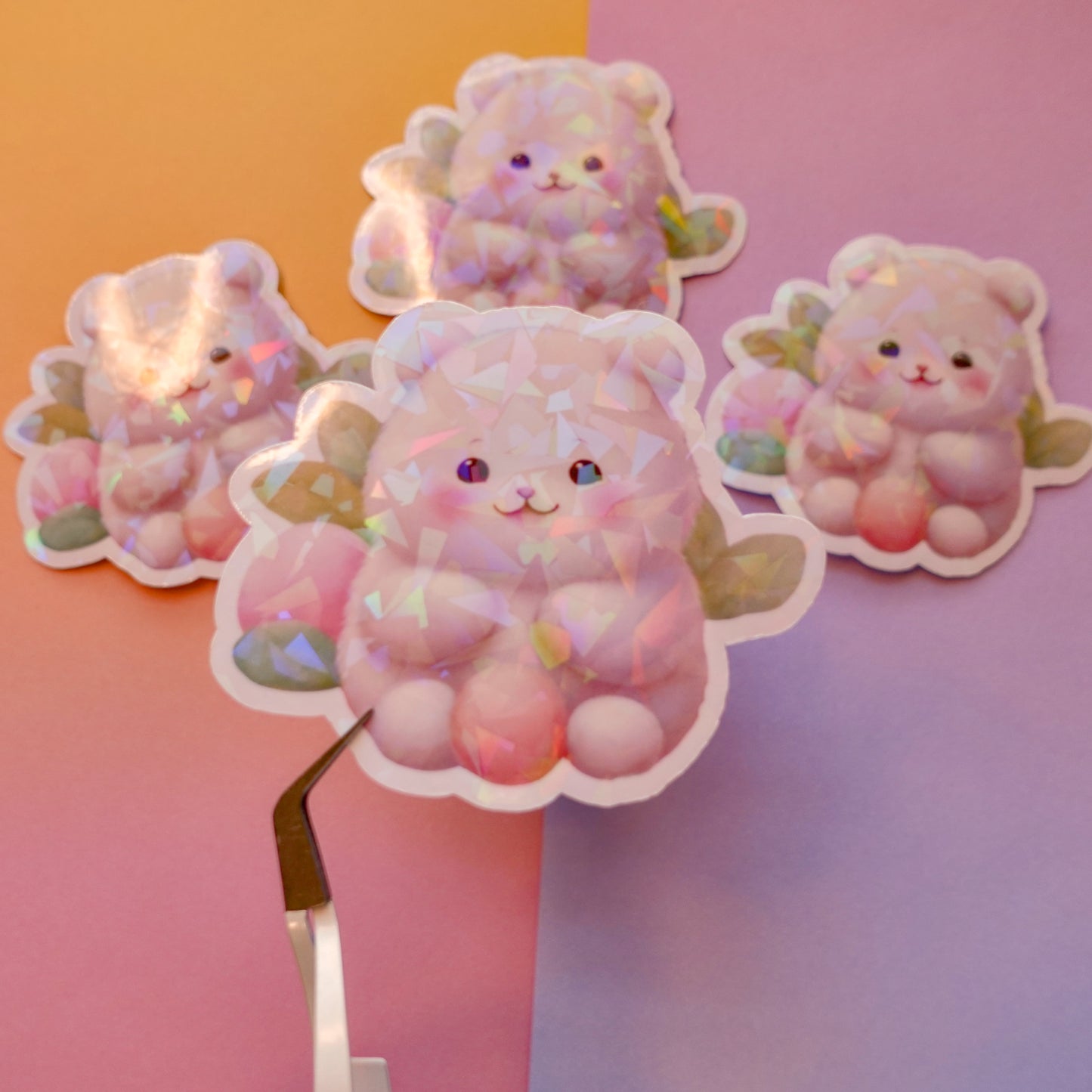 Mochi bear 3" + mini sticker