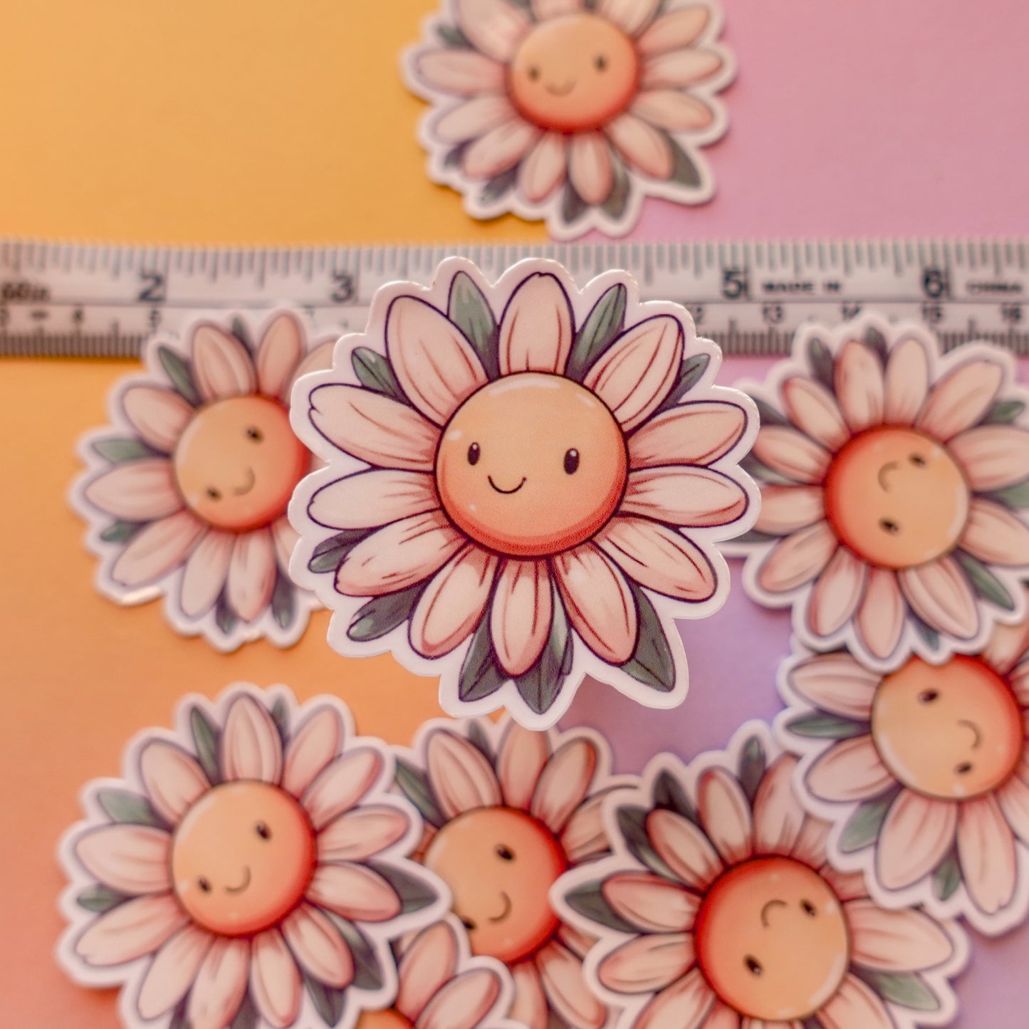 Daisy 3" + mini sticker