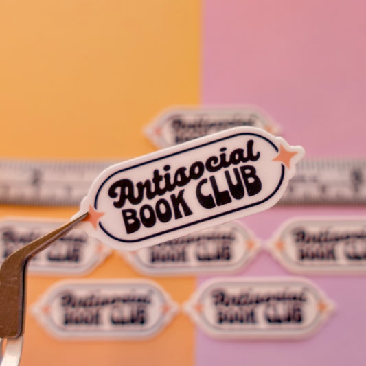 Antisocial Book Club 3" + mini sticker