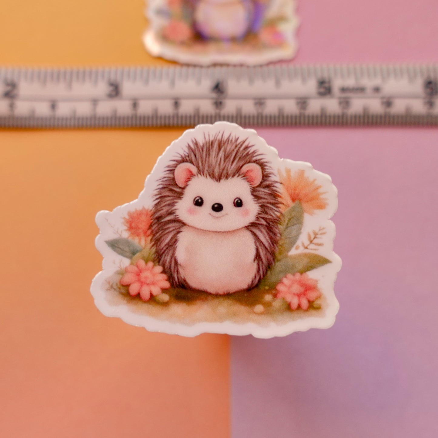 Hedgehog 3" sticker