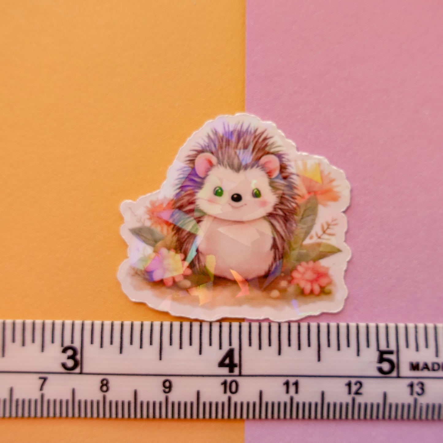 Hedgehog 3" sticker