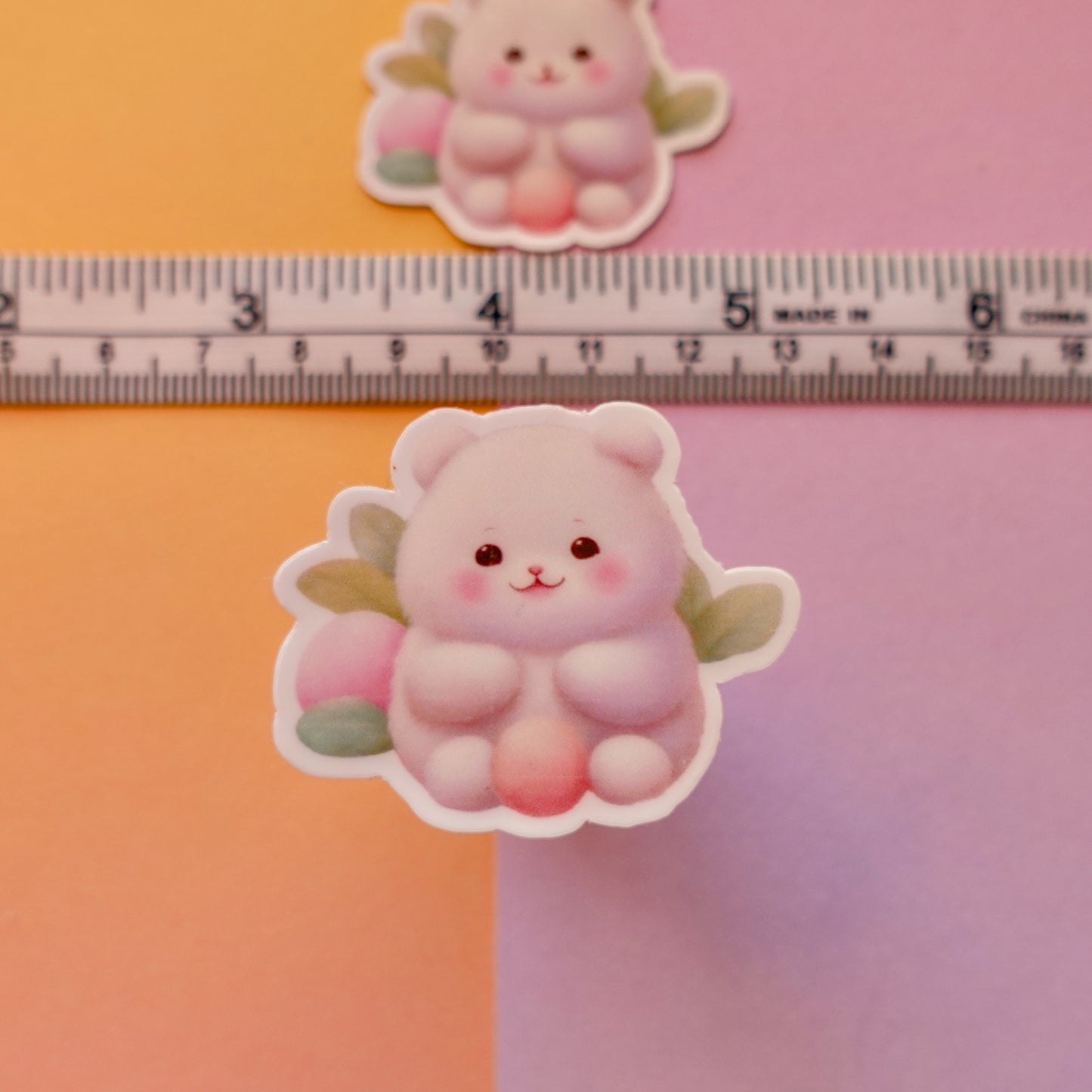 Mochi bear 3" + mini sticker