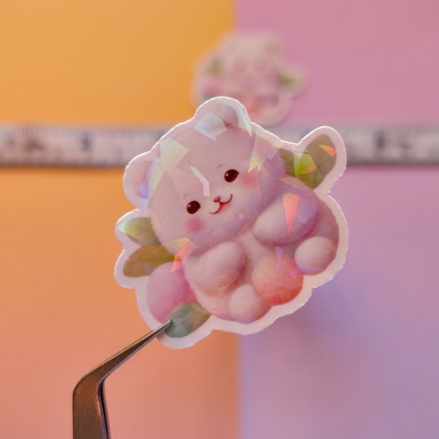 Mochi bear 3" + mini sticker