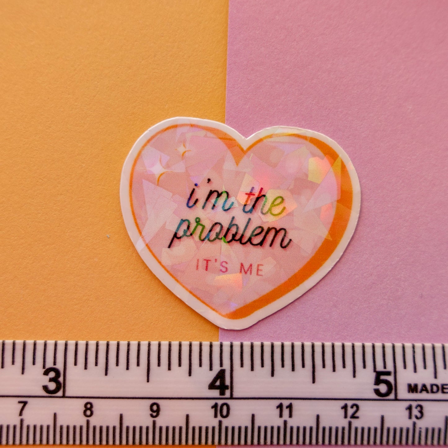 I'm the problem 3" + mini sticker