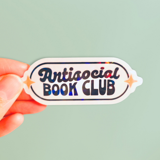 Antisocial Book Club 3" sticker