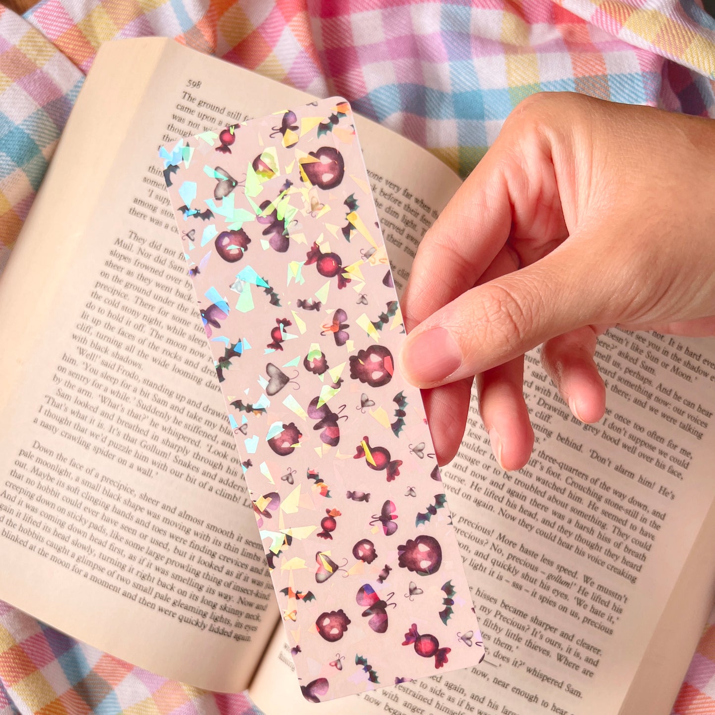 Halloween Colorful White Bookmark (multiple options)