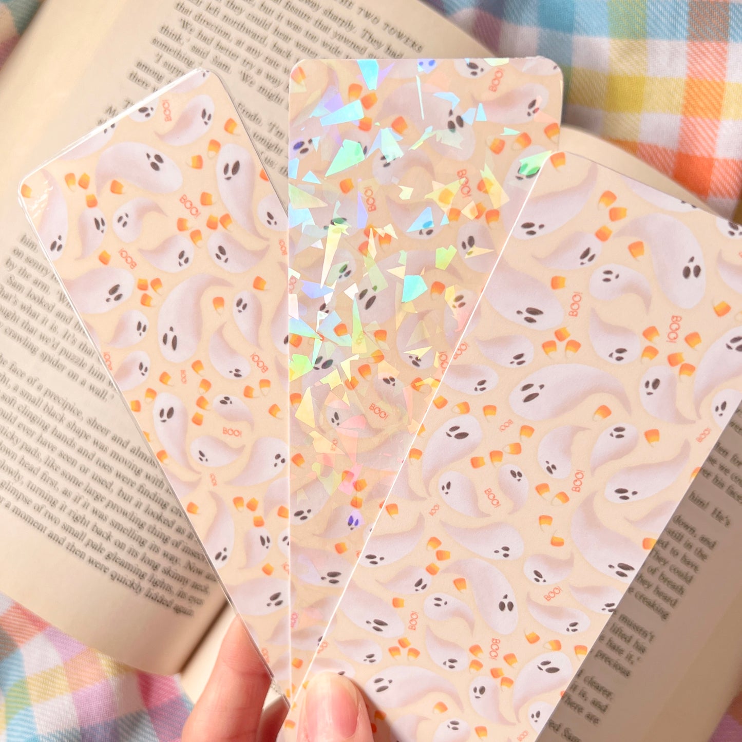 Candy Corn Ghosties Bookmark (multiple options)