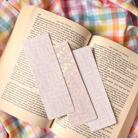 Bookish Gray Bookmark (multiple options)