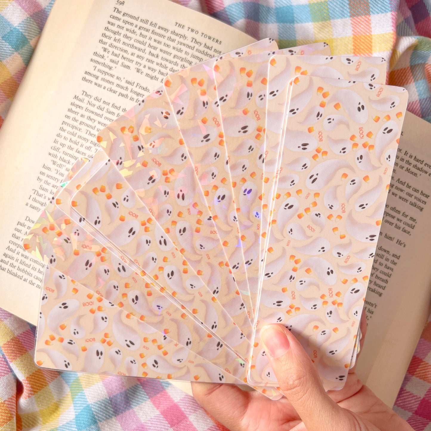 Candy Corn Ghosties Bookmark (multiple options)