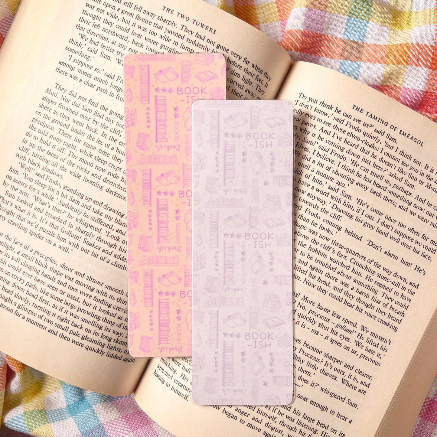 Bookish Gray Bookmark (multiple options)