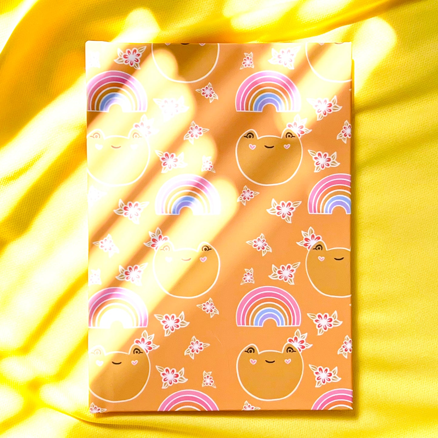 froggy + rainbow - hardcover journal