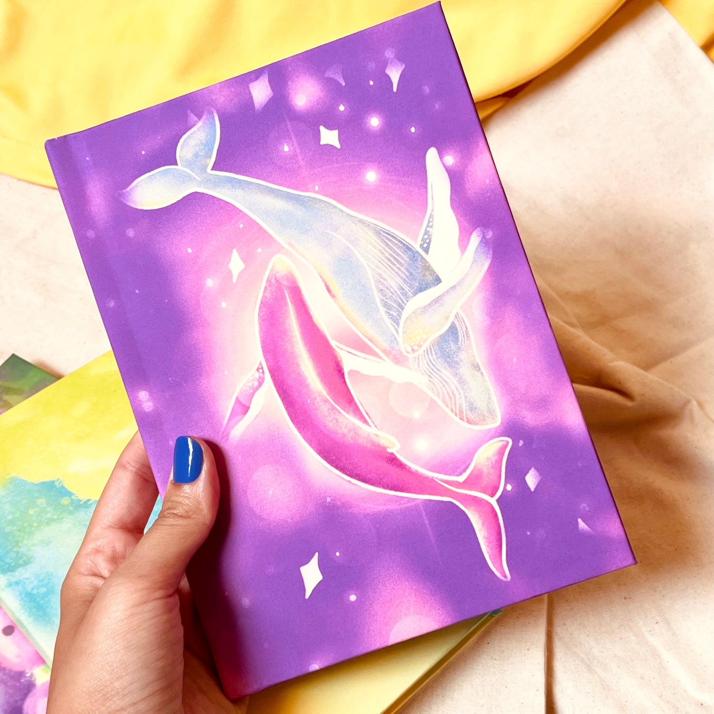 space whales - hardcover journal