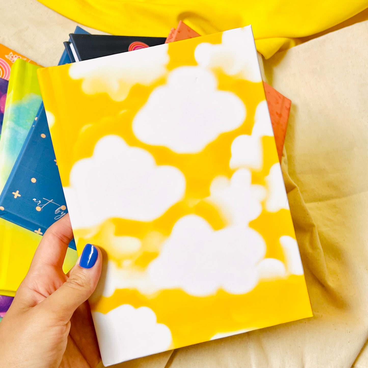 sunny clouds - hardcover journal
